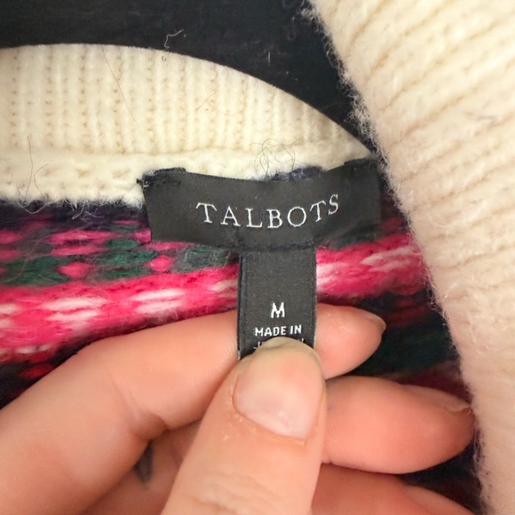 Talbots Multicolor Patterned Cardigan - Picture 5 of 7